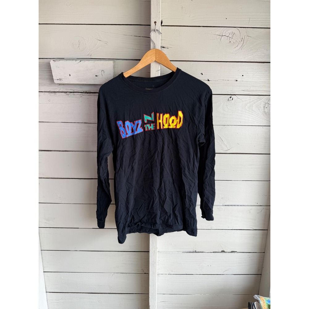 Boyz N The Hood Long Sleeve Graphic T-Shirt Black Ice Cube Movie Promo Mens M